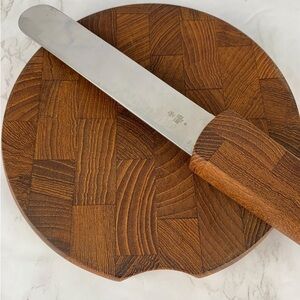 Dansk Wooden Cheese Cutting Board Knife by Jens Quistgaard Mid Century Modern